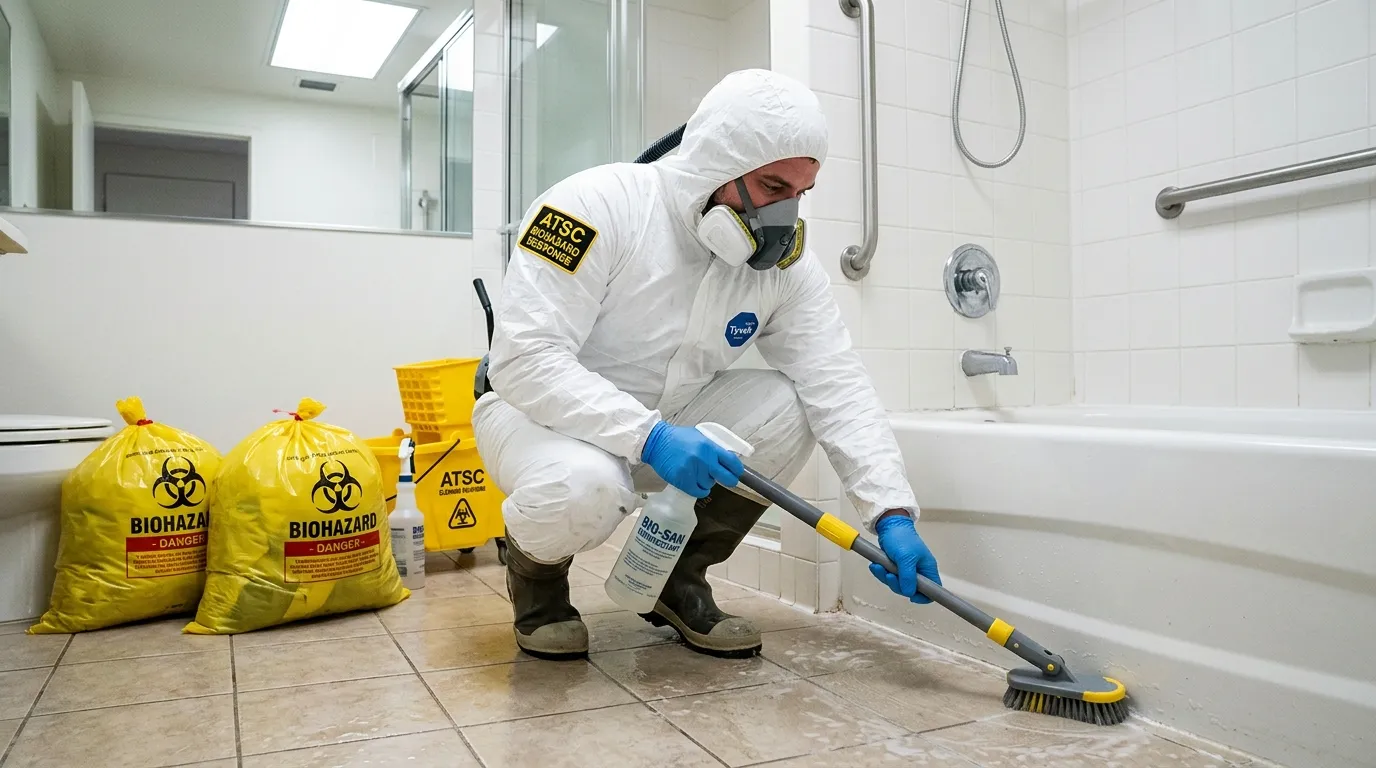 Decontamination equipment deployed for Blood Cleanup in Beverly Hills